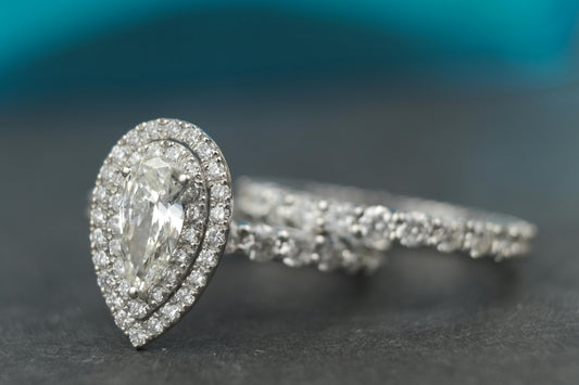 Silver Diamond Studded Ring